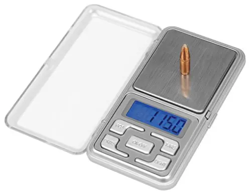 Frankford Arsenal DS-750 digital reloading scale with blue backlight display