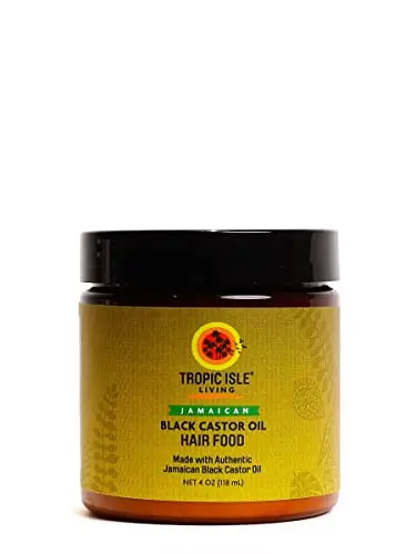 Tropic Isle Living Jamaican Black Castor Oil Hair Food jar