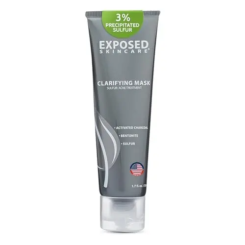 Exposed Skin Care Acne Treatment Mask with activated charcoal and sulfur