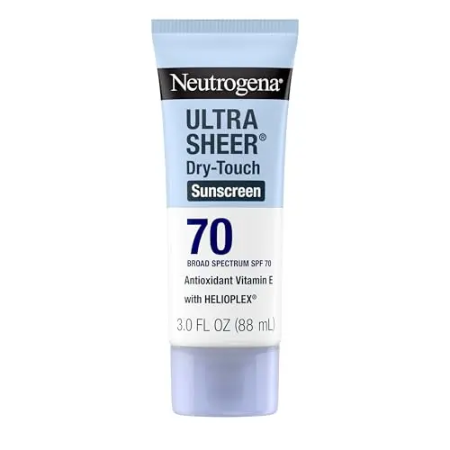 Neutrogena Ultra Sheer Dry-Touch Sunscreen Lotion SPF 70 travel-size bottle