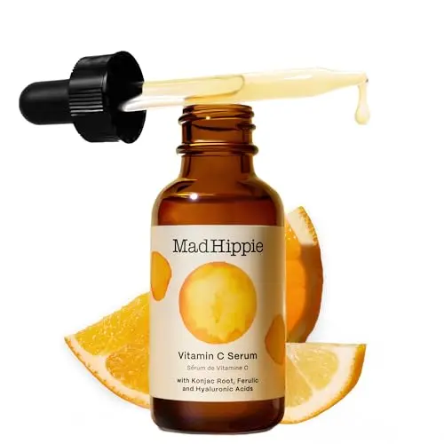 Mad Hippie Vitamin C Serum in amber bottle with dropper
