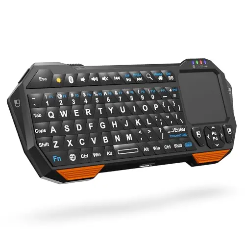 Fosmon mini wireless Bluetooth keyboard with integrated touchpad for PS5 navigation