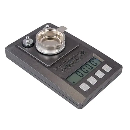 Frankford Arsenal Platinum Series digital reloading scale with calibration weights and case