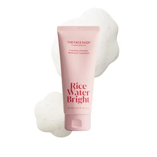 The Face Shop Rice Water Bright Foaming Facial Cleanser tube