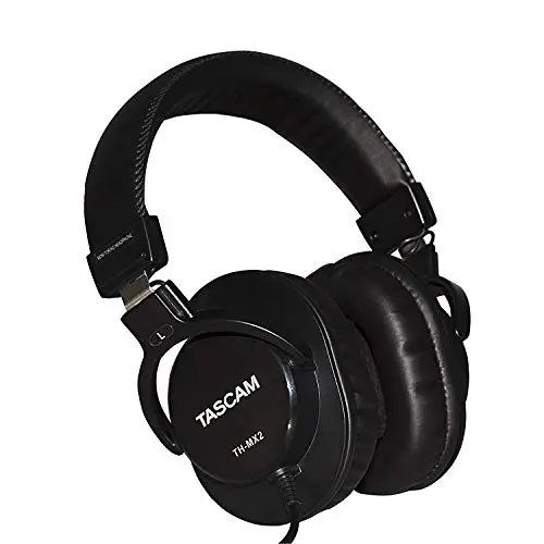 Tascam TH-MX2 closed-back studio mixing headphones in black