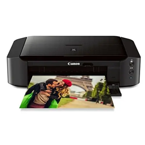 Canon IP8720 wireless printer producing a large borderless photo print