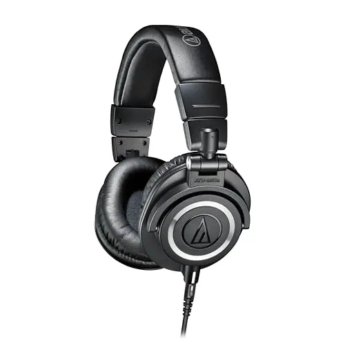 Audio-Technica ATH-M50X professional over-ear studio monitor headphones