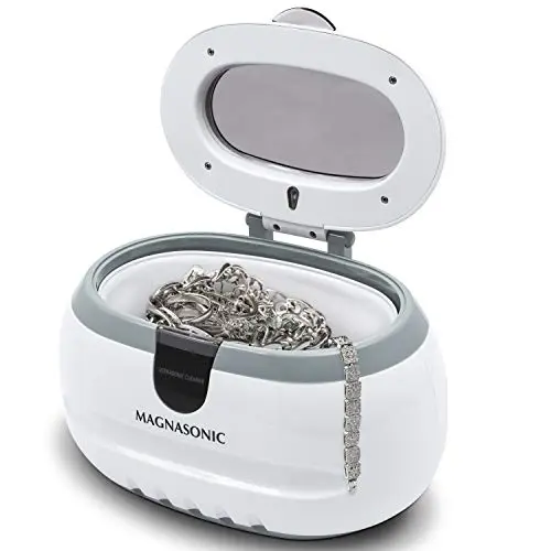 Magnasonic ultrasonic cleaner with stainless steel tank and simple on/off button