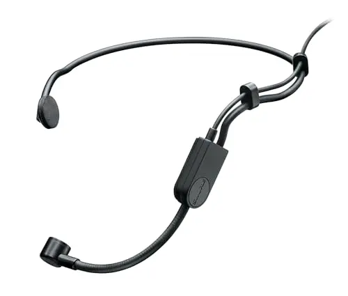 Shure PGA31 professional headworn microphone with flexible gooseneck