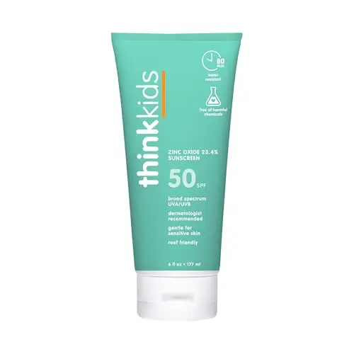 Thinkkids SPF 50+ Mineral Sunscreen bottle