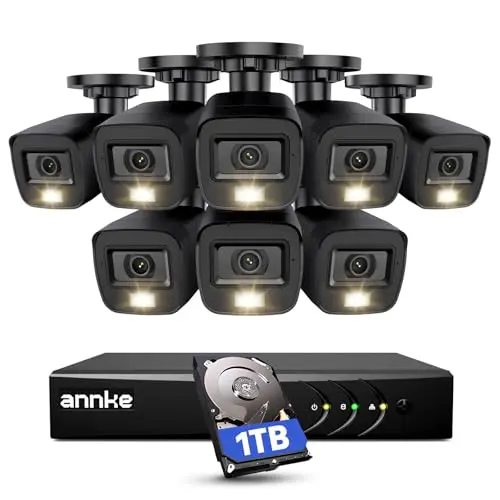 ANNKE 8-camera wired security system with AI human and vehicle detection