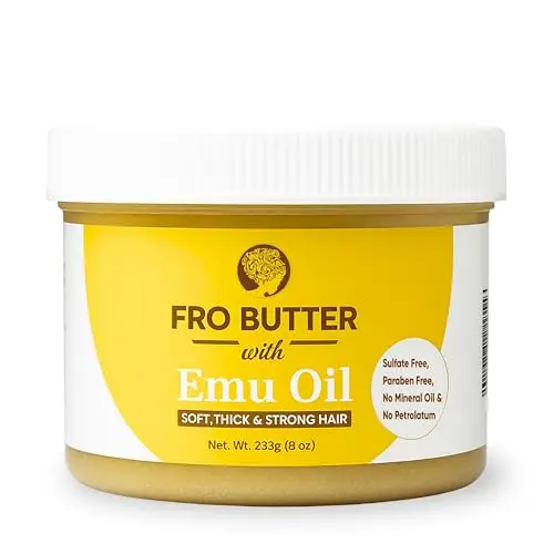 Fro Butter Emu Oil Hair Moisturizer jar