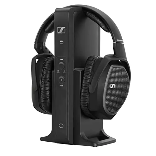Sennheiser RS 175 RF wireless headphones and charging station