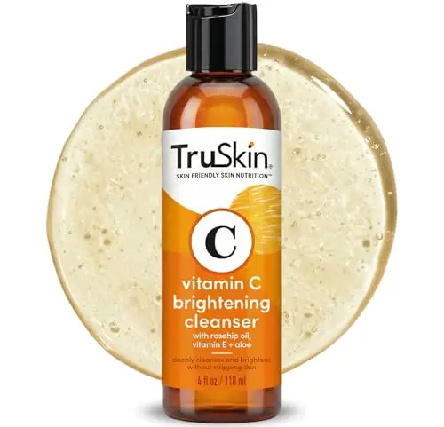 TruSkin Vitamin C Face Wash tube with orange and white design