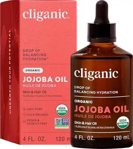 Cliganic Organic Jojoba Oil bottle