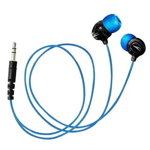H2O Audio Surge S+ black wired waterproof earbuds