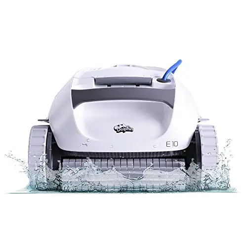 Dolphin E10 robotic pool cleaner with active scrubber brush