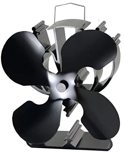 VODA 4-blade large wood stove fan