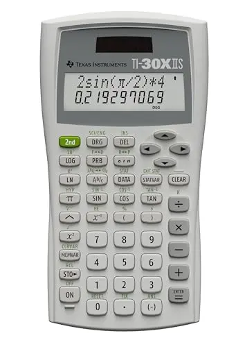 Texas Instruments TI-30XIIS white two-line scientific calculator