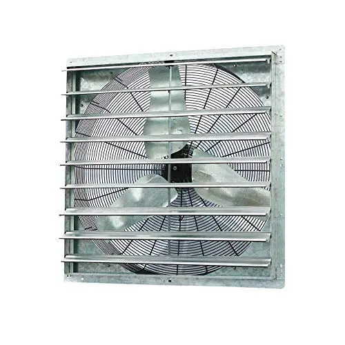 iLIVING 36 inch silver single speed shutter exhaust fan