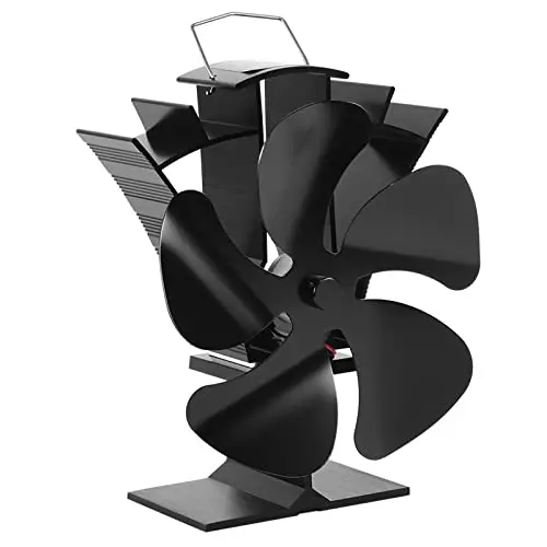 VODA 5-blade small wood stove fan