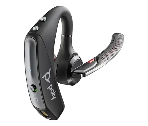 Poly Voyager 5200 single-ear Bluetooth headset in black