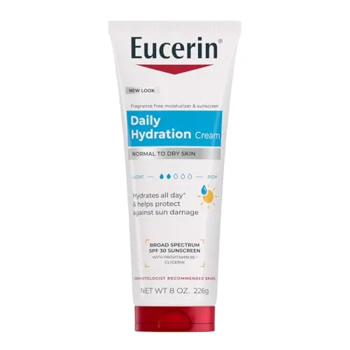 Eucerin Daily Hydration SPF 30 sunscreen body cream tube