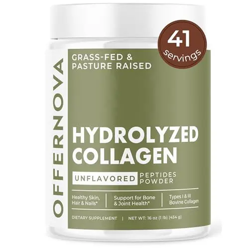 Offernova hydrolyzed collagen peptides powder unflavored