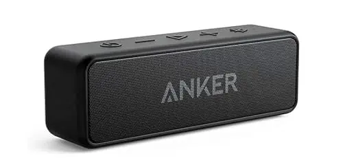 Anker Soundcore 2 portable black Bluetooth speaker with waterproof design