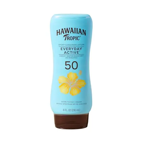 Hawaiian Tropic Everyday Active SPF 50 sunscreen lotion bottle