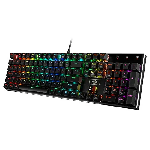 Redragon K556 RGB mechanical keyboard with aluminum base and brown switches
