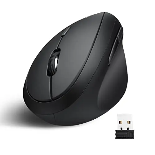 Perixx PERIMICE-719 wireless mini black vertical mouse