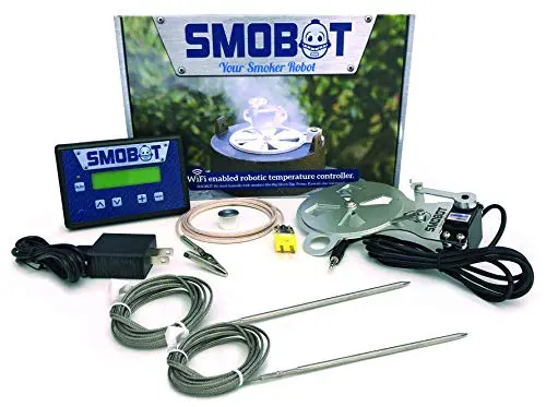SMOBOT WiFi Kamado Grill Temperature Controller with robotic damper arm