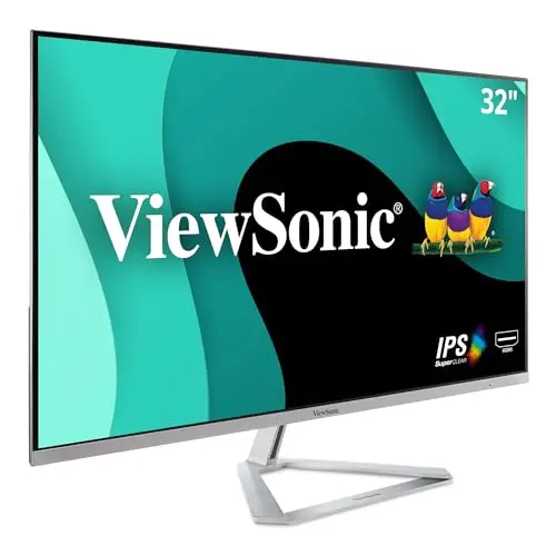 ViewSonic VX3276-MHD 32-inch monitor with black and silver finish