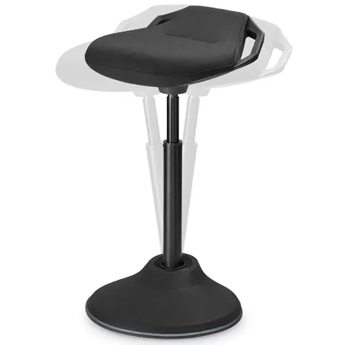 SONGMICS adjustable height wobble stool with padded seat