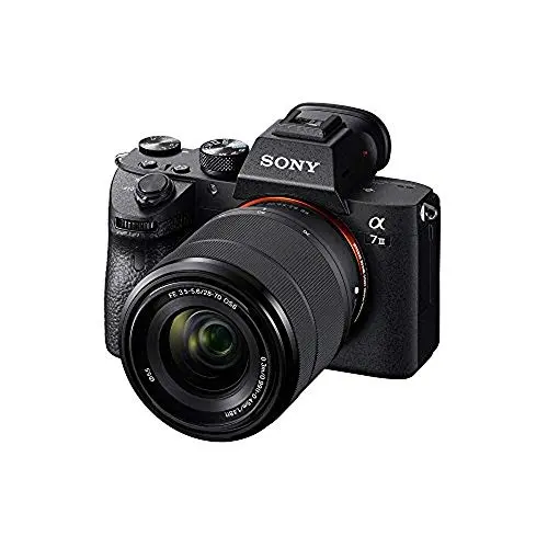 Sony a7 III full-frame mirrorless camera with lens