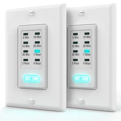 Fosmon programmable timer switch for fans and lights