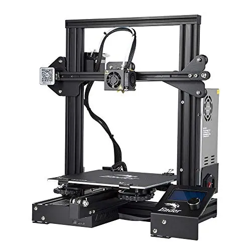 Creality Ender 3 open-frame 3D printer on a table