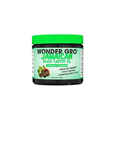 Wonder Gro Jamaican Black Castor Oil Hair Grease tub