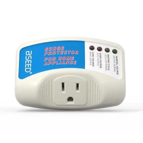 BSEED single outlet surge protector with LED indicators
