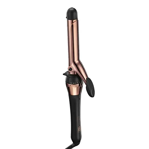 Rose gold Conair InfinitiPRO 1-inch titanium curling iron with clamp
