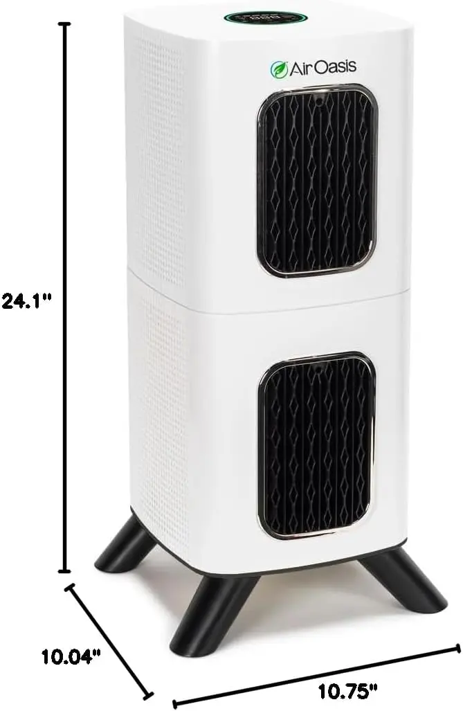 Air Oasis iAdaptAir 2.0 H13 HEPA air purifier for large rooms odor mold virus removal