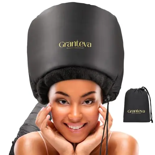 Granteva hooded hair dryer attachment with integrated headband for comfort