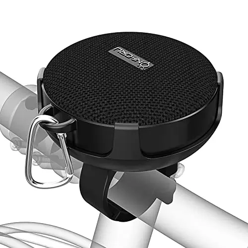 Onforu black mini Bluetooth speaker with bike mount cradle