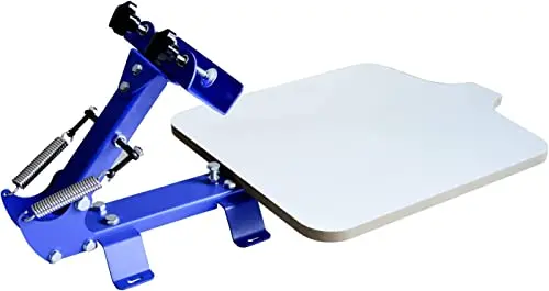 INTBUYING blue 1 color 1 station manual screen printing machine