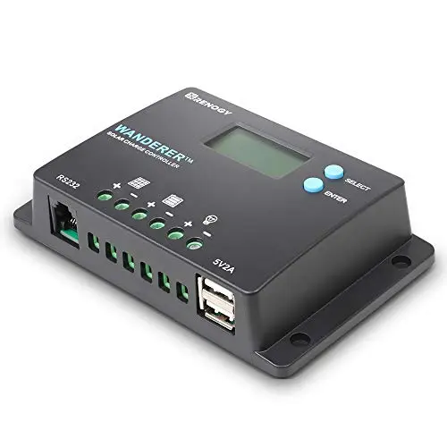 Renogy Wanderer 10A compact PWM solar charge controller