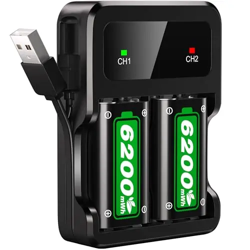 Ukor fast charging rechargeable battery packs and charger for Xbox controllers