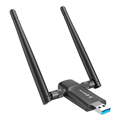 Nineplus 1300Mbps USB WiFi adapter for PC with two 5dBi antennas