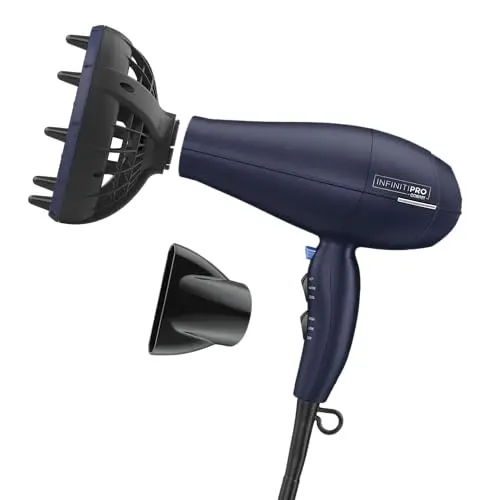 INFINITI PRO CONAIR Hair Dryer in dark blue with innovative diffuser
