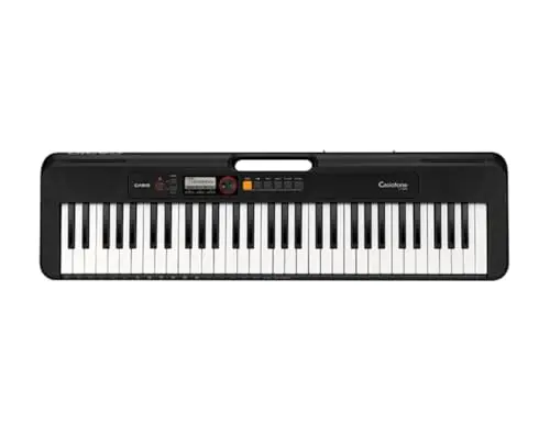 Casio CT-S200 black portable keyboard with LCD display and handle